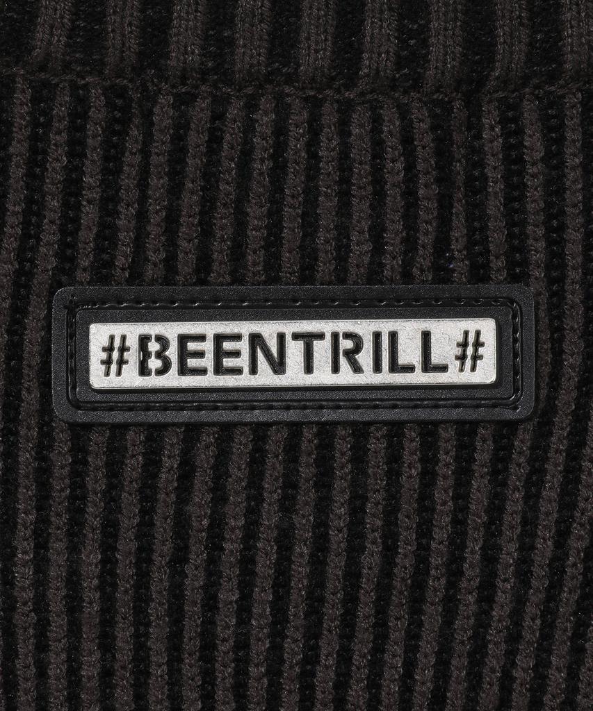BEENTRILL Hashtag Basic Two-Tone Knit (Charcoal)