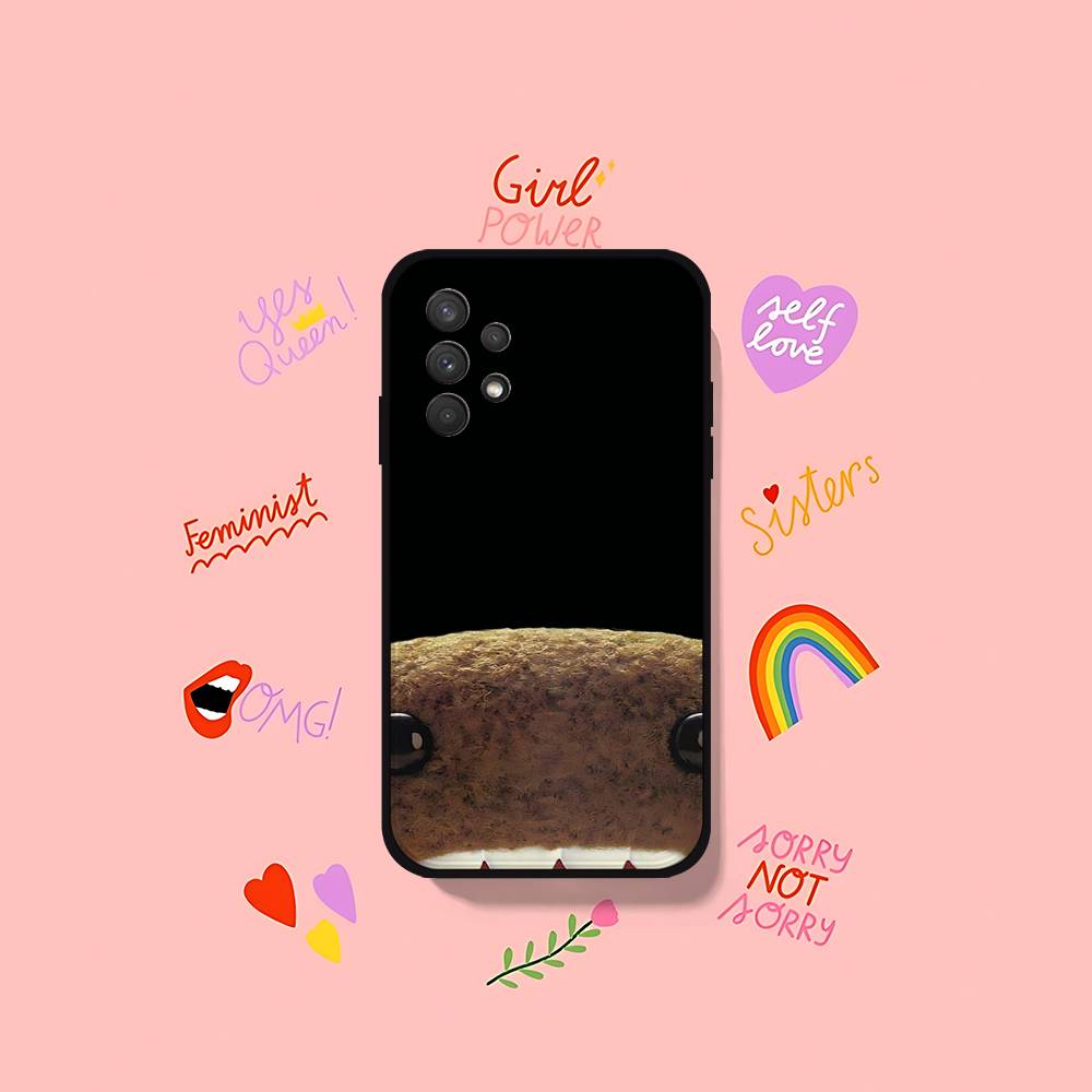Cute D-Domo Kun-s Phone Case For Samsung Galaxy S25 S24 S23 S22 S21 FE Plus Ultra A13 A20 A32 A70 Black Cover