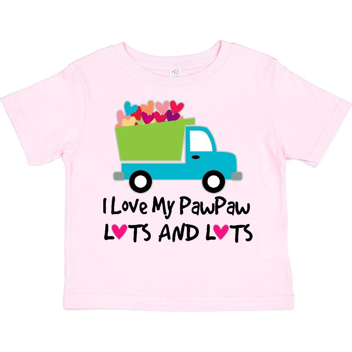 

Inktastic I Love My PawPaw Toddler kids boys T-Shirt Heart Grandpa Childs Grandchild Cute 110