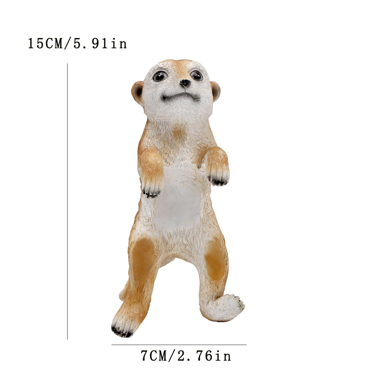 

1 piece of meerkats and meerkats simulation animal ornaments, outdoor garden hall balcony decorations
