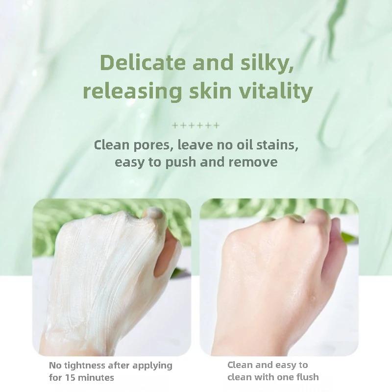 Green Tea Ice Clay Mask - Purifying, Hydrating, Oil Balancing, Blackhead Cleansing, Wash-off Clay Mask