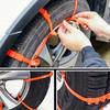 10pcs/Set Car Snow Anti-Skid Chains, Universal For Sedan, Hatchback, SUV, Van, Pickup, Snow Traction Straps