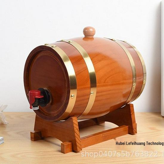 Weinfass aus Kiefernholz zur Lagerung von Baijiu, Rotwein und Bier - Heimdekoration