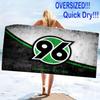 Hannover 96 Logo Print Beach Towel, Large Soft Quick Dry Towel for Beach Camping Swimming
