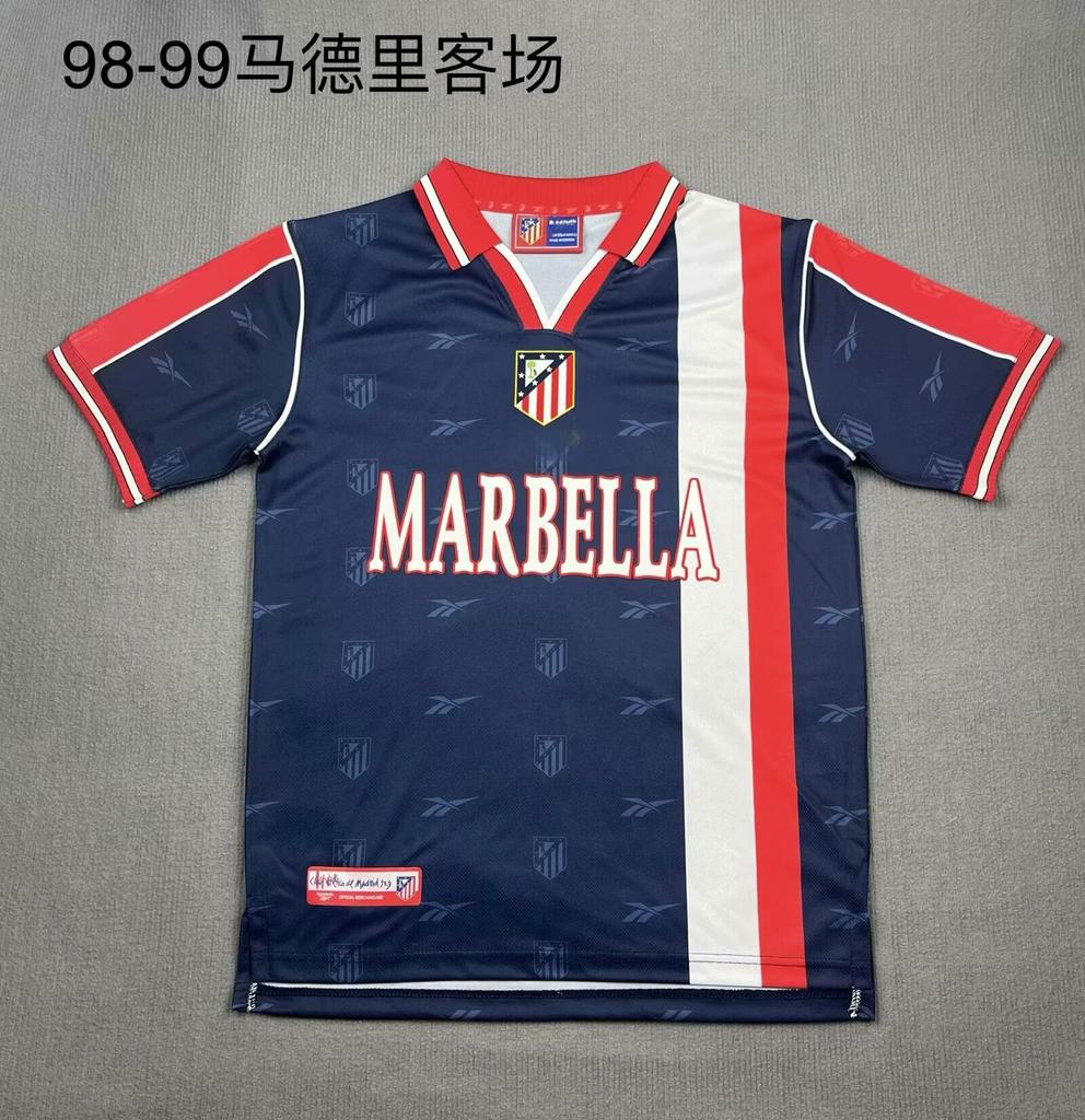 Retro Explosion, Atletico Madrid Short-sleeved Jersey Football Jersey Fan Version Football Jersey