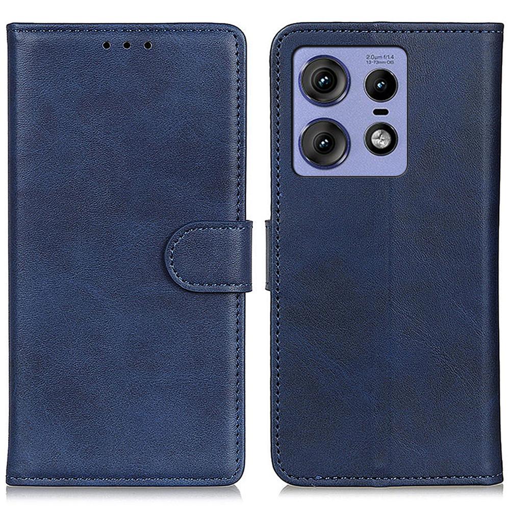 For Motorola Edge 50 Pro 5G Wallet Case Cowhide Texture Leather Shockproof Cover