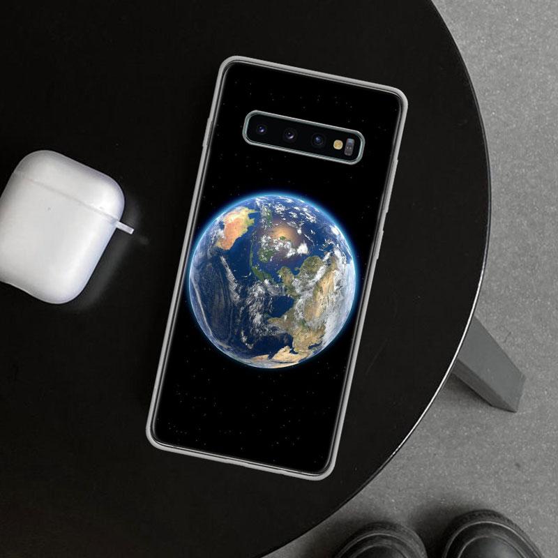 Earth Stars Space Phone Case Cover for Samsung Galaxy S26 S25 Edge S24 S23 Ultra S22 Plus S21 FE S20 + Art Customized Fundas Gal