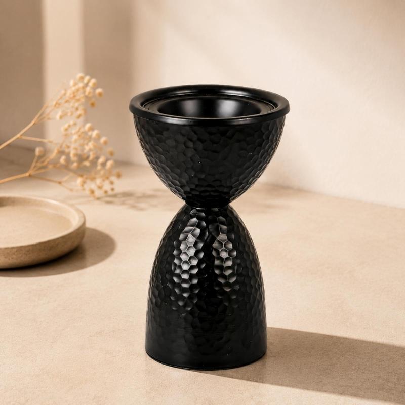 Iron Metalwork Fragrances Vessel with Raised Display Bowl for Living Room, Bedroom, Study and Tea Room Placement Indoors