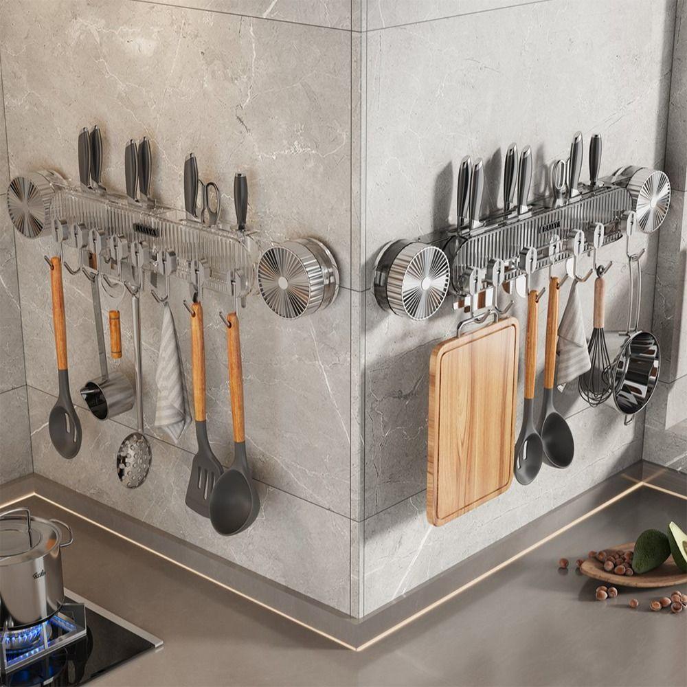 Punch-Free Rotating Suction Cup Holder Strong Load-Bearing Wall Mounted Holder  Kitchen Gadgets