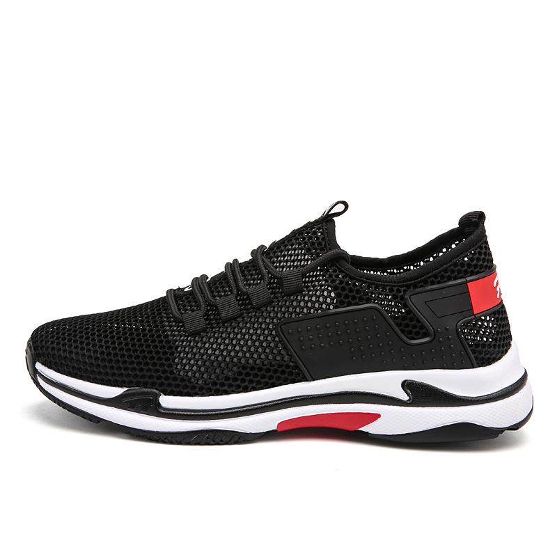 Fashion Summer Men's Shoes Mesh Lace Up Fashion Shoes Breathable Men's Casual Shoes