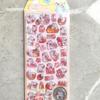 Cartoon Embossed Animal Adhesive PVC Sticker Kid Reward Sticker for Scrapbooking Journals Planner Photo Album Phone Case
