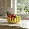 Creative Banana Shaped Pla Fruit Basket Large Capacity For Kitchen Fruit Veggie Storage