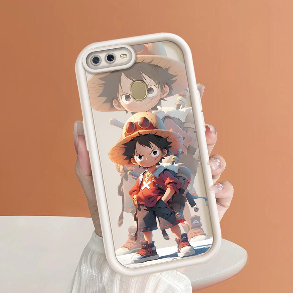 Weiche Silikon-Quadratleitern-Cartoon-Muster Vollständiger Kameraschutz Stoßfeste Hülle für OPPO Reno Realme OnePlus