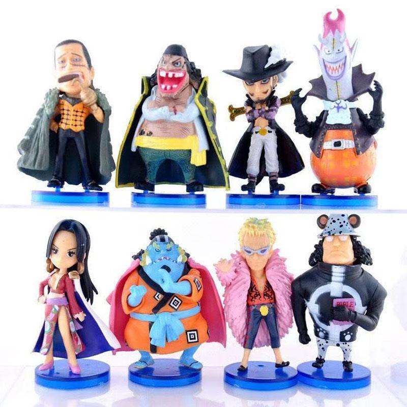 

Cartoon Anime One Piece Oka Shichibukai Figure Donquixote Doflamingo Marshall D Teach Dracule Mihawk Bartholemew Model Toy Gift