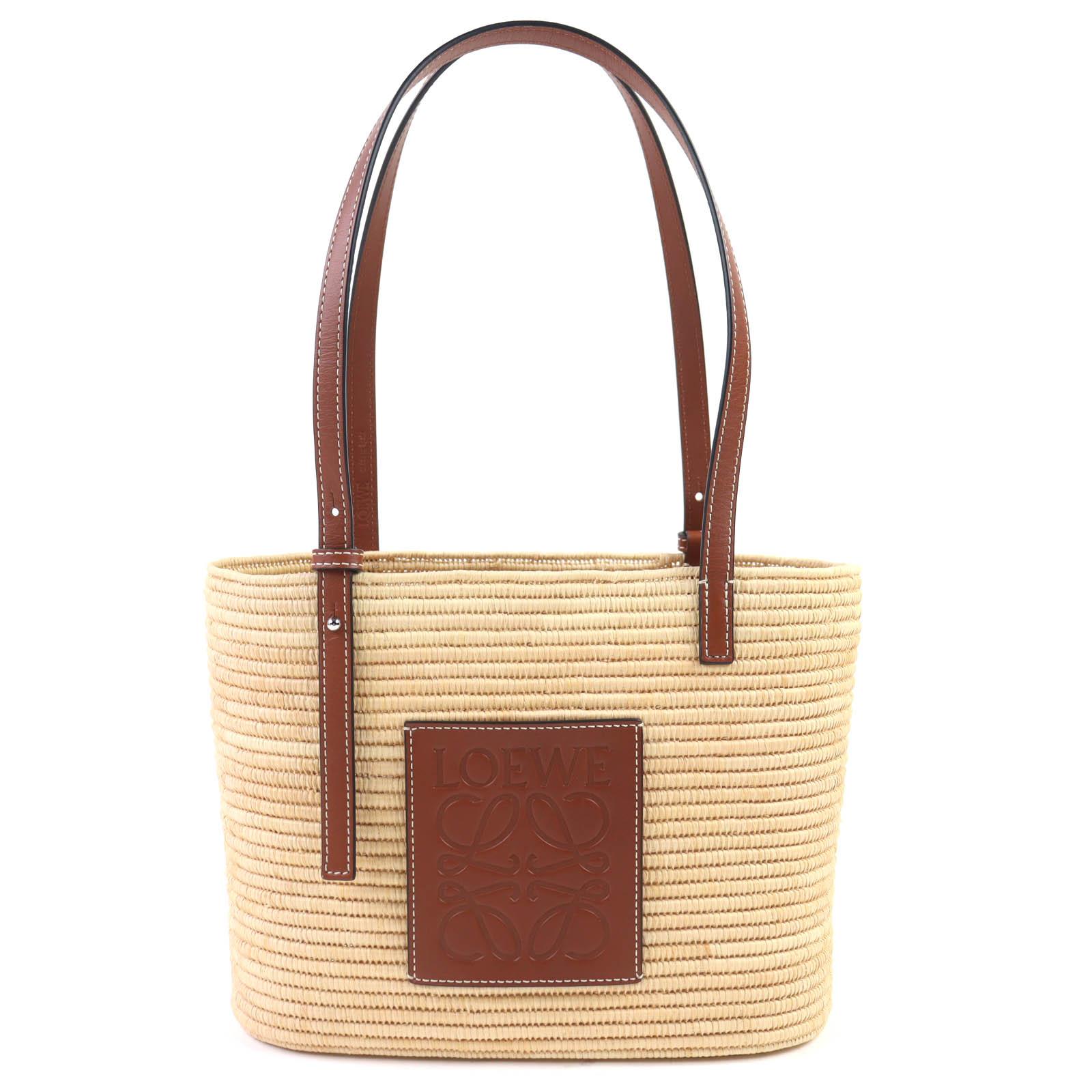 

Excellent LOEWE Square basket bag small Anagram basket bag Raffia A223099X02 Used