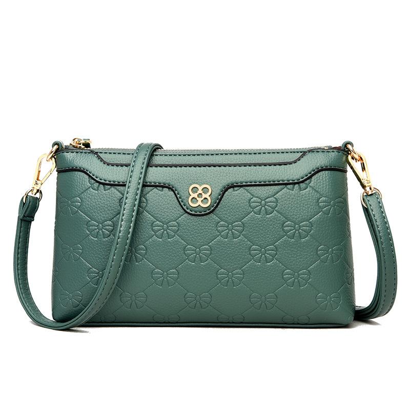 Small bag women's 2025 new summer light clutch bag women's mobile phone change bag textured soft-sided messenger bag