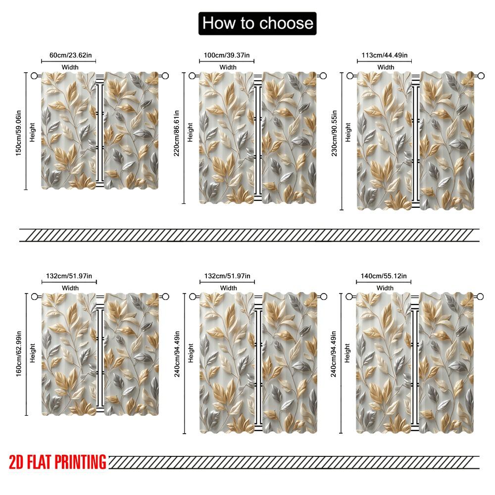 2pcs Window Curtains Feather Versatile Polyester Fabric,Without Electricity Family Party Decoration Use for Holiday Parties
