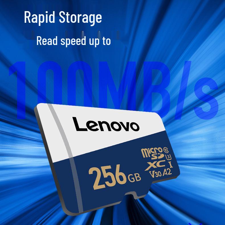 Cartão de Memória TF Lenovo 256GB para Celular, Tablet, Câmera de Painel e Câmera