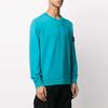 Stone Island Garment Dyed Crew Sweatshirt With Compass Patch Men Sweatshirts Turquoise 741563051-V0042