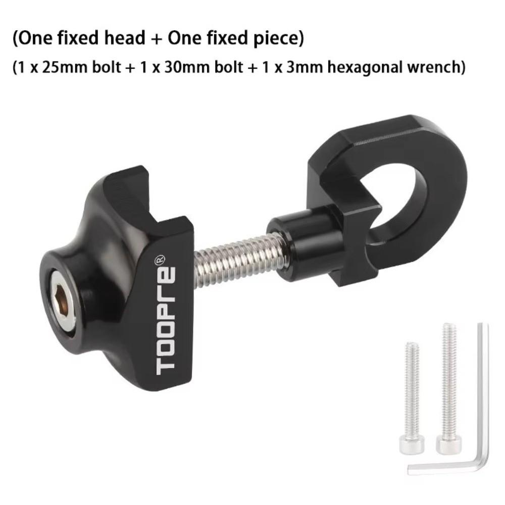 Aluminum Alloy Bicycle Chain Tensioner Fixed Gear Stabilizer Bicycle Chain Adjuster Bolt Regulator Anti-Drop Bike Chain Fastener чёрный
