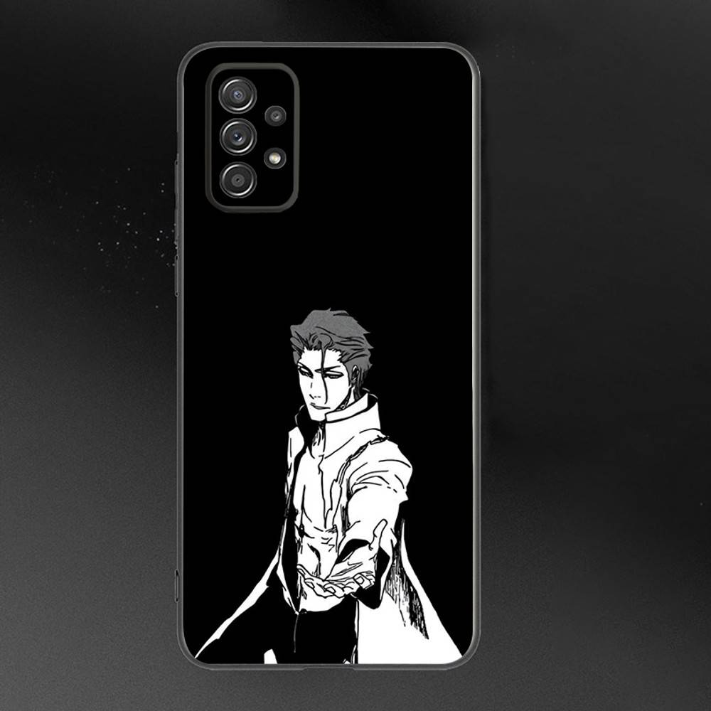 A-Aizen S-Sousuke Anime Phone Case For Samsung Galaxy A 91,80,73,72,71,53,52,51,22,5G Shockproof Soft Black Cover