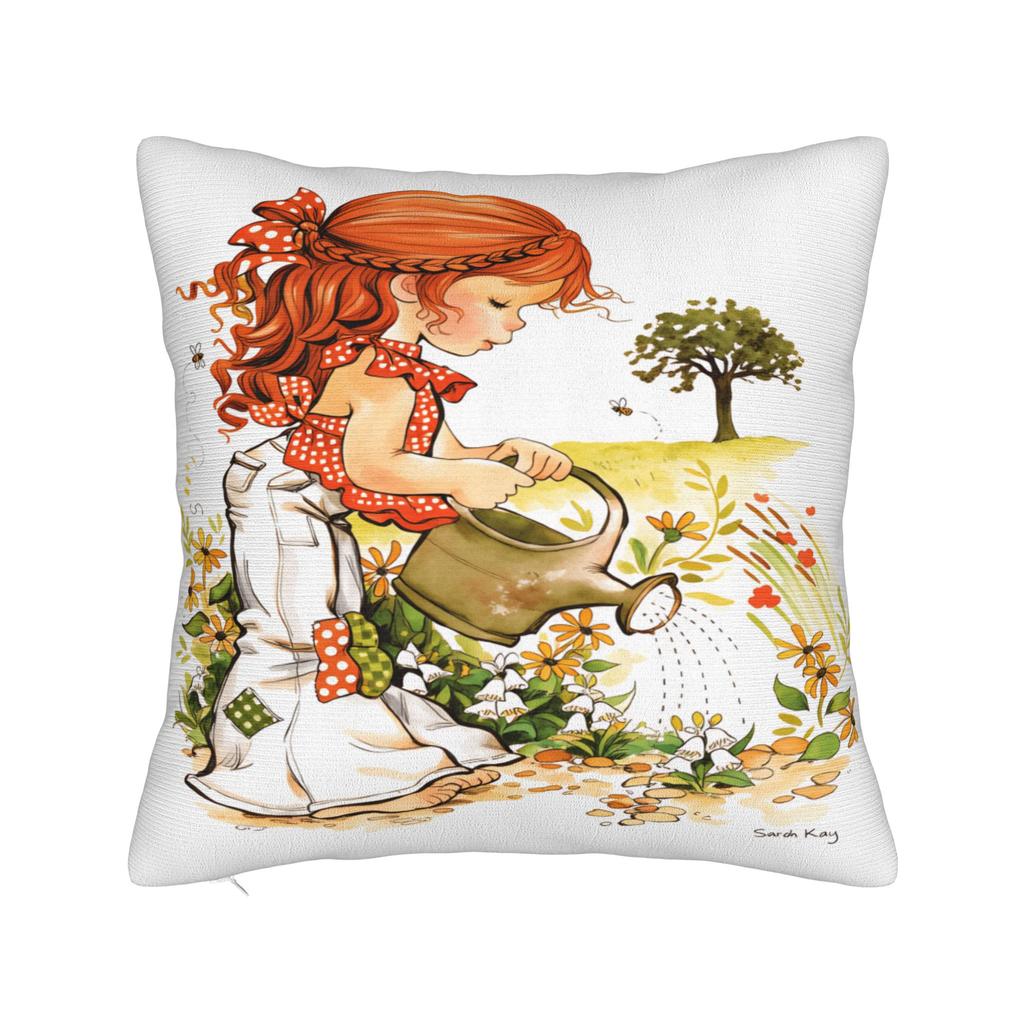 Art Sarah Kay Swing Girl Pillow Cover Comfy Cushion Cover Funny Pillow Case For Office Car Home Decor