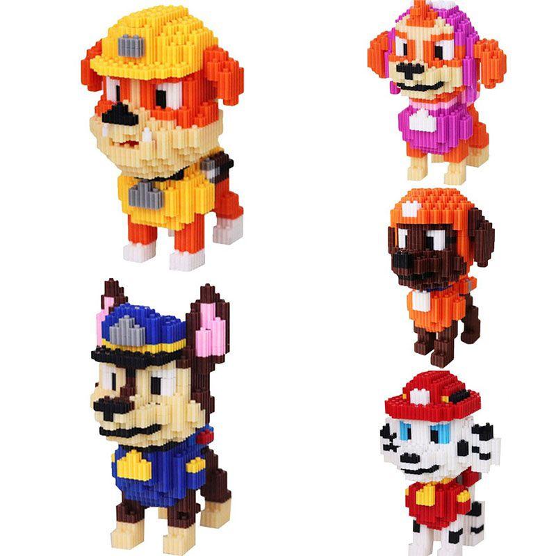 Paw Patrol Model Building Blocks For Decor And Collection Multiple Cute Styles Available