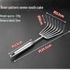 Stainless Steel One-Piece Handle Multi-Tine Garden and Seafood Rake