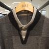 Daks Jacquard Shirt Layered Sweater Brown Dma1swrl110w1