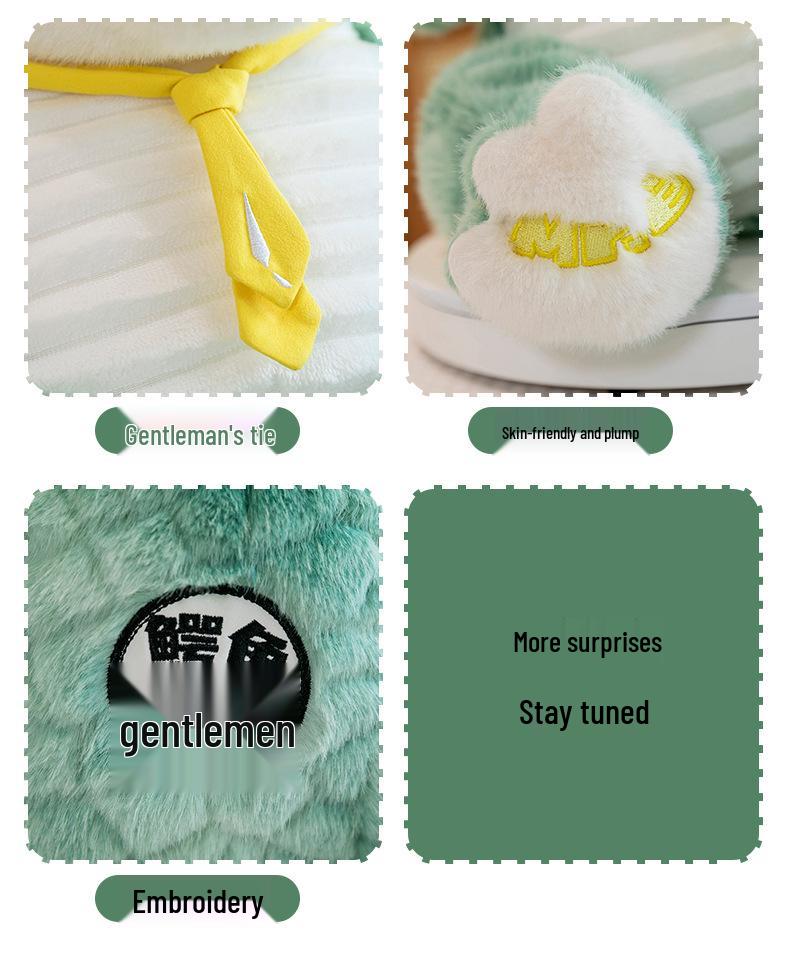 Mr. Crocodile Plush Toy - Cute Large Sleeping Pillow for Kids