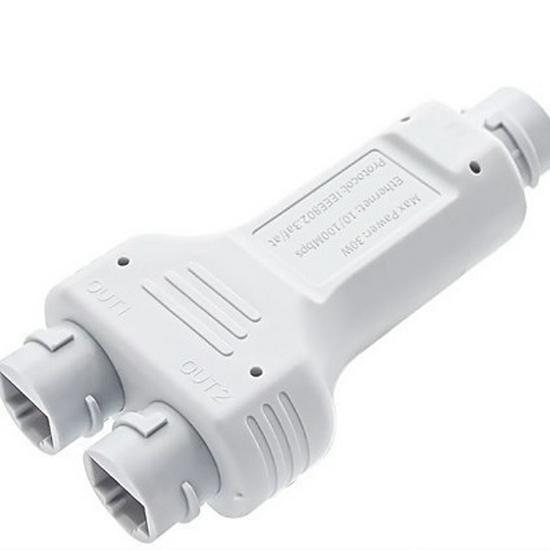 Waterproof Gigabit 1-to-2 National Standard PoE Repeater with Dual Outputs
