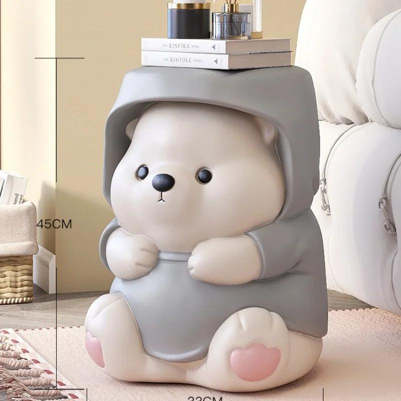 Porch Shoe Stool Household Doorway Bear Ornaments Living Room Sofa Stool Home Accessories Floor Decoration New House Gifts