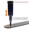 Chainsaw Guide Bar Grease Gun Hand Push Oiler Transparent Lubrication Pen for Chain Saw Nose Plate Maintenance Hand Tools