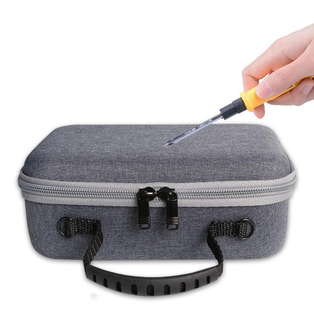 EVA Case with Handle Slots Cell Phone Carrying for Travel Outdoor Gray