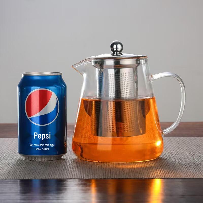 Heat-Resistant Glass Teapot Set (950ml) with 4 Cups and Tray