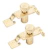 2PCS Golden Color Fine Tuner Adjuster Metal Clip Tuner Accessory  For String Instruments