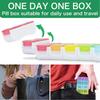 New Hot Premuim Portable Detachable Weekly Pill Organizer Case Box Twice A Day 7 Day Container Medicine for Vitamins Supplement