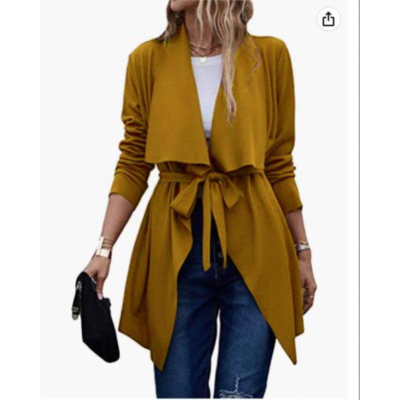 

Весенне-осенняя женская куртка на талии со шнуровкой, ветровка, солнцезащитная одежда 3XL