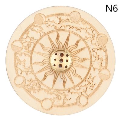 Incense Stick Burner Cute Incense Holder For Sticks Wood Incense Tray Holder For Sticks With 9 Hole For Yoga Meditation And Home