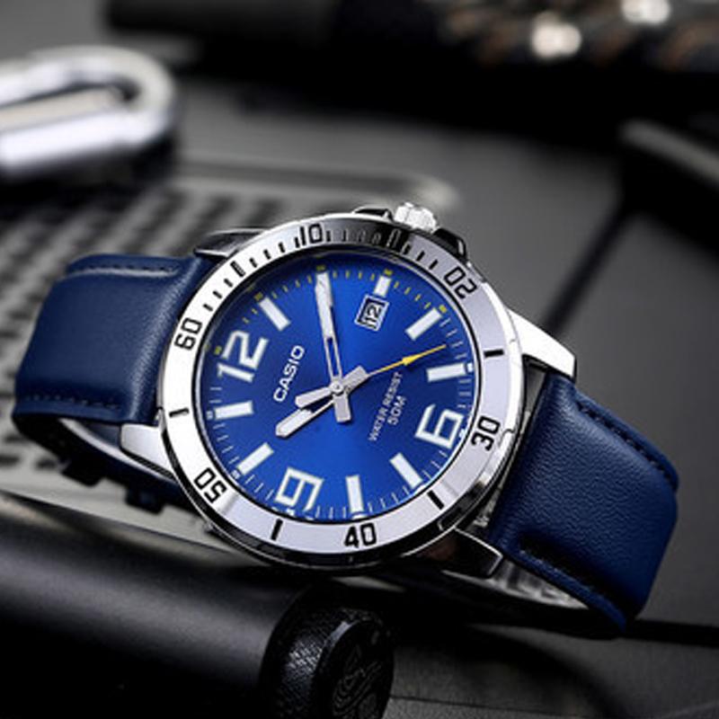 CASIO Men Standard Series 45mm Blue Watch MTP-VD01L-2BV MTP-VD01L-2BV