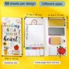 Colorful Pocket Notepad Dog Cat Self-Adhesive Notes Sticky Notes Set  School Supplies