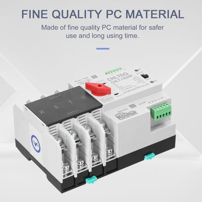 Kompaktiškas automatinis perjungimo jungiklis Elektrinis selektorių jungiklis Dvigubas maitinimo jungiklis Saulės energijos bėgelis