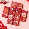 6PCS New Year Horse Year Red Envelope Cartoon Lucky Money Bag 2026 Red Pocket  Marriage Celebration