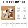 Cartoon F-Family G-Guy Pillow Case Sofa Living Room Bedroom Double-sided Printing Square Cushion Nap Time Pillow Case