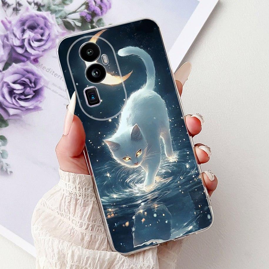 For OPPO Reno 10 Pro Plus Case CPH2521 Cover Popular Dragon Carp Cartoon Soft Silicone Funda For OPPO Reno 10 Pro Reno10 5G Capa