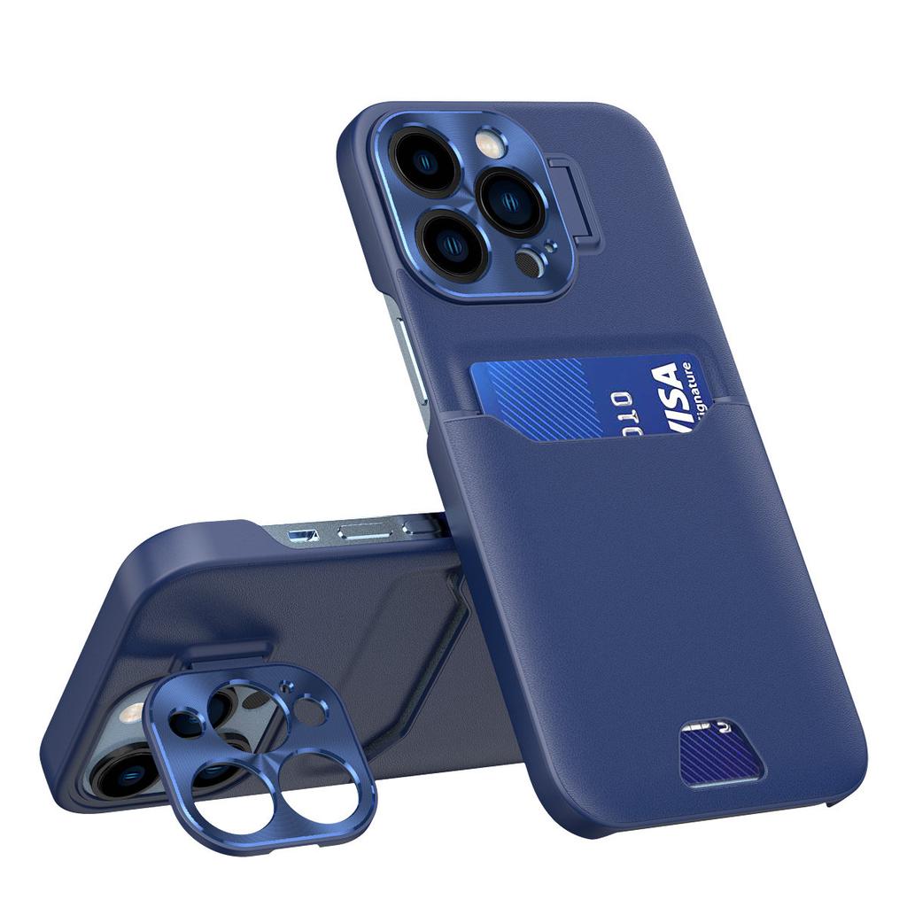 Samsung Galaxy S23+ Blue Leather Wallet Case with Stand & Card Slot
