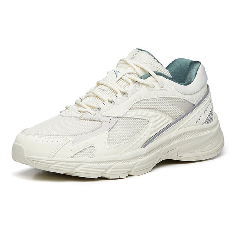 New Anta AT951 Low Top Sports Casual Shoes Women's Beige White Green 922235596-6