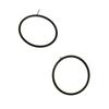 Simple Geometric Cold Style Round Fashion Versatile and Elegant Ladies Earrings