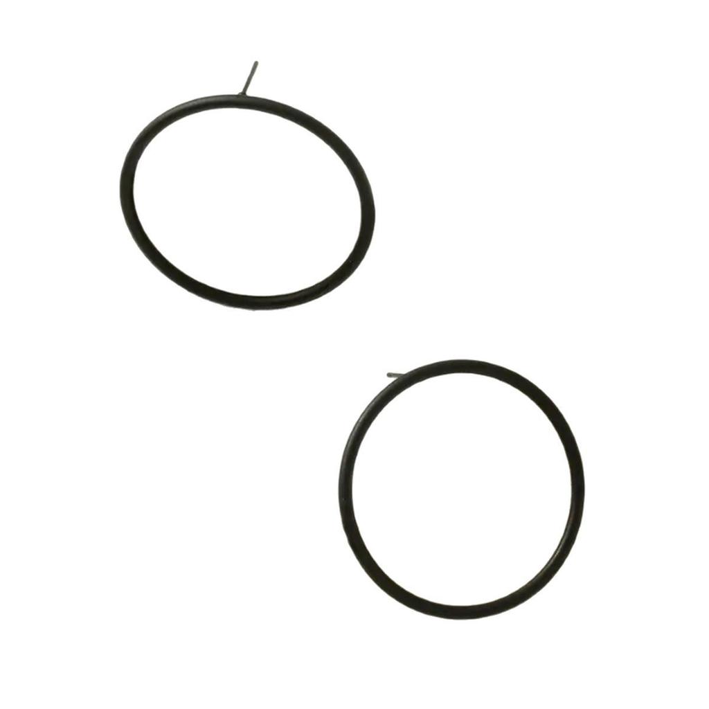 Simple Geometric Cold Style Round Fashion Versatile and Elegant Ladies Earrings
