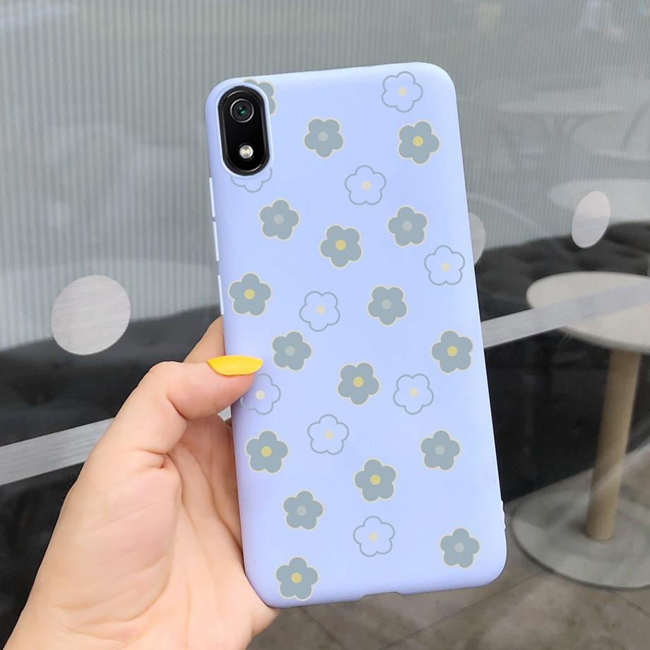 For Xiaomi Redmi Note 7 Case Redmi 7 7A  Soft Silicoen Love Heart Flowers Back Cover Phone Case On Redmi 7A Note7 Redmi7 Bumper